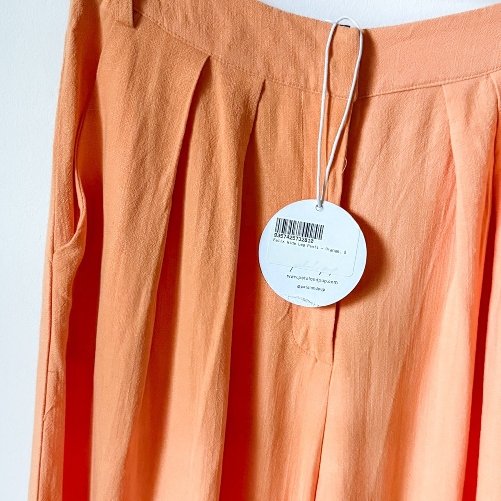 NWT Petal + Pup Fore Linen Blend Felix Wide Leg Pants - Picture 6 of 8